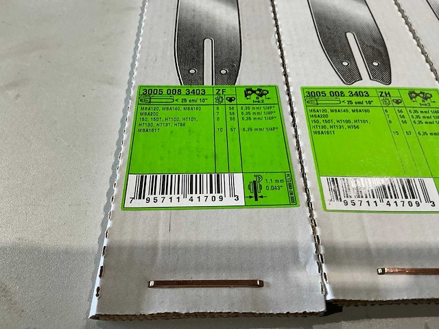 10x stihl 3005 008 3403 zaagblad voor kettingzaag - afbeelding 2 van  2