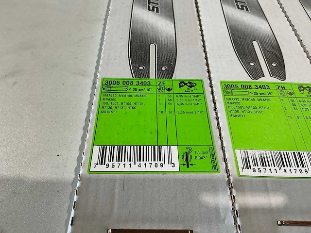 10x stihl 3005 008 3403 zaagblad voor kettingzaag - afbeelding 2 van  2