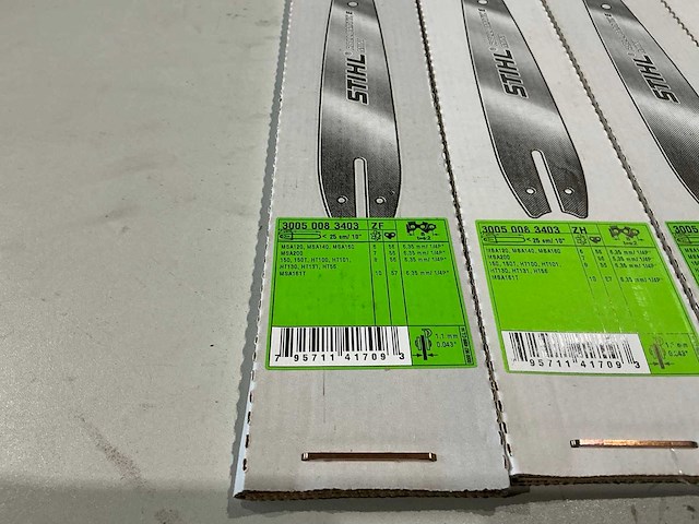 10x stihl 3005 008 3403 zaagblad voor kettingzaag - afbeelding 2 van  2