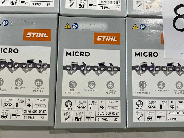 10x stihl 3670 000 0057 ketting voor kettingzaag - afbeelding 2 van  2