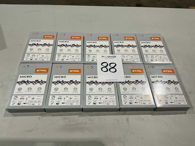 10x stihl 3670 000 0057 ketting voor kettingzaag - afbeelding 1 van  2