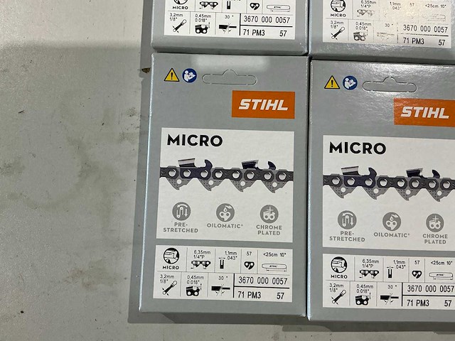 10x stihl 3670 000 0057 ketting voor kettingzaag - afbeelding 2 van  2