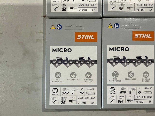10x stihl 3670 000 0057 ketting voor kettingzaag - afbeelding 2 van  2