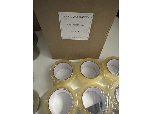 10x taperoller incl. 2 rollen tape + 18x rollen bruin tape + 36x doorzichtige tape, - - afbeelding 4 van  5