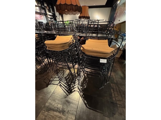 10x terrasstoel satelliet, ylfi ac, zwart - afbeelding 3 van  4