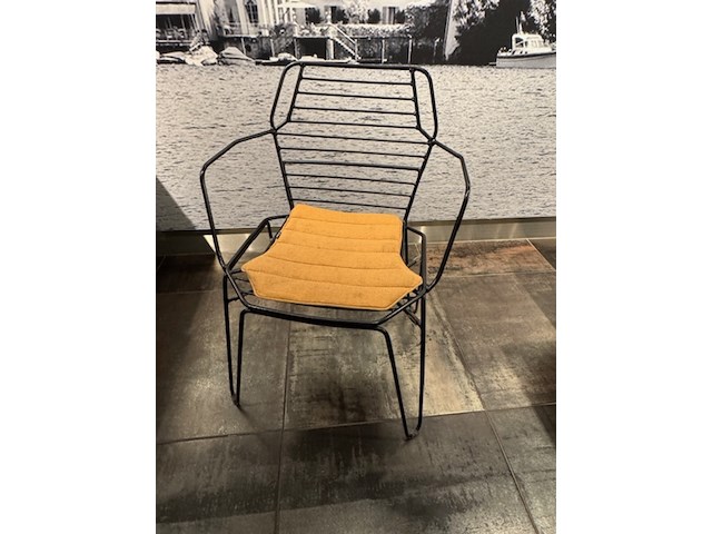 10x terrasstoel satelliet, ylfi ac, zwart - afbeelding 1 van  9