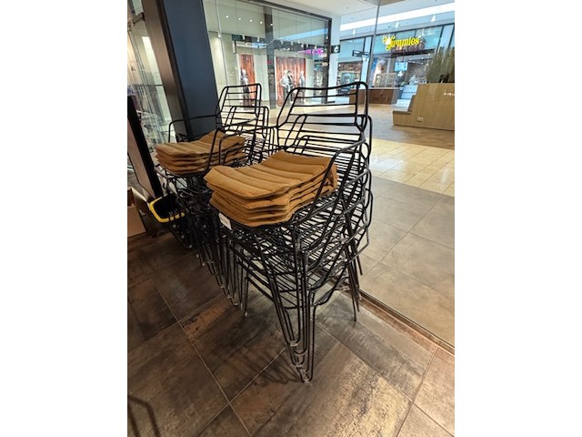 10x terrasstoel satelliet, ylfi ac, zwart - afbeelding 5 van  5