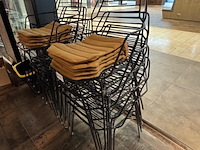 10x terrasstoel satelliet, ylfi ac, zwart - afbeelding 5 van  5