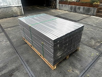 10x triple rhombus schutting grijs - composiet schutting - 18 meter schutting - afbeelding 1 van  6