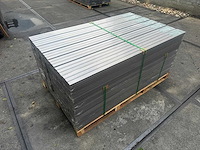 10x triple rhombus schutting grijs - composiet schutting - 18 meter schutting - afbeelding 2 van  6