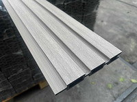 10x triple rhombus schutting grijs - composiet schutting - 18 meter schutting - afbeelding 6 van  6