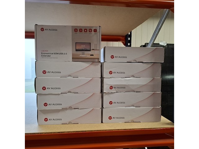 10x usb 2.0 extender 60 meter av access, u2ex50 - afbeelding 1 van  5