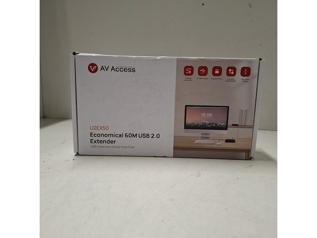 10x usb 2.0 extender 60 meter av access, u2ex50 - afbeelding 2 van  5