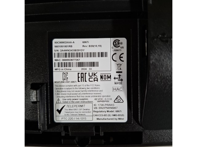 10x vaste telefoon mitel, 6867 - afbeelding 4 van  4