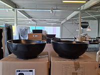 10x waskom best design, ancona, mat zwart - afbeelding 1 van  6