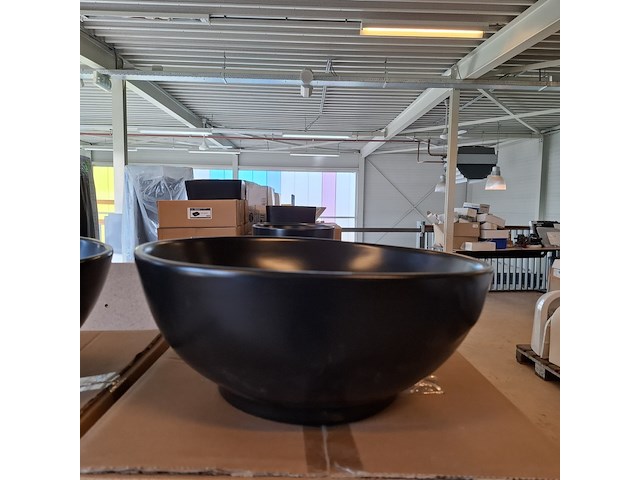 10x waskom best design, ancona, mat zwart - afbeelding 4 van  6