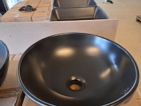 10x waskom best design, ancona, mat zwart - afbeelding 5 van  6