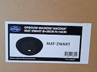 10x waskom best design, ancona, mat zwart - afbeelding 6 van  6