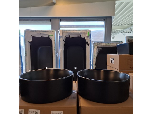 10x waskom best design, breela, mat zwart - afbeelding 2 van  7