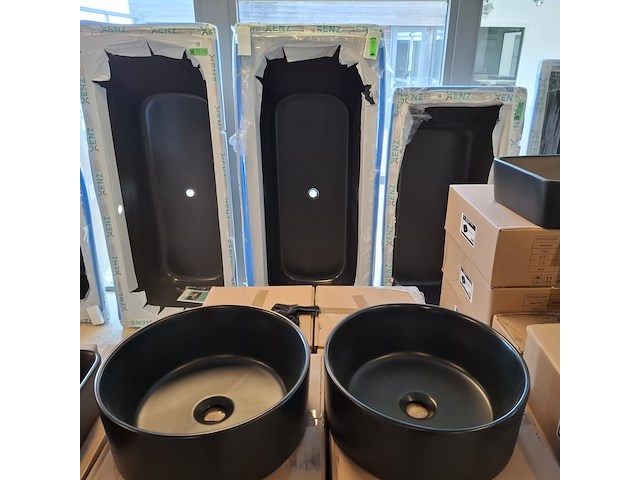 10x waskom best design, breela, mat zwart - afbeelding 4 van  7