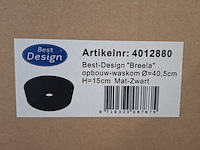 10x waskom best design, breela, mat zwart - afbeelding 7 van  7