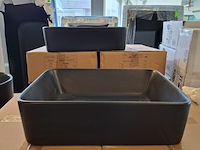 10x waskom best design, roveto, mat zwart - afbeelding 1 van  6