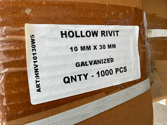 10x30mm holle nieten - afbeelding 4 van  4