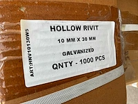 10x30mm holle nieten - afbeelding 4 van  4