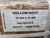 10x30mm holle nieten - afbeelding 4 van  4