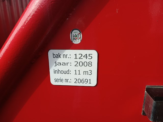 11 m³ haakarm afzetcontainer, 2008 - afbeelding 6 van  7