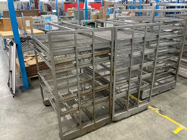 11 stuks rookkast karren rvs - afbeelding 3 van  13