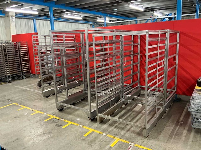 11 stuks rookkast karren rvs - afbeelding 1 van  13