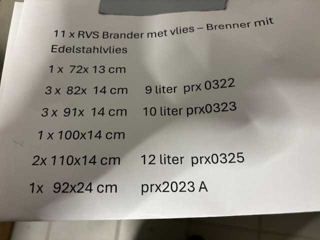 11 x worgas -mhg branders met vlies nieuw (11x) - afbeelding 9 van  9