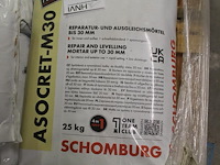 11 zakken a 25 kg egaliseermortel schomburg op pallet. - afbeelding 2 van  2