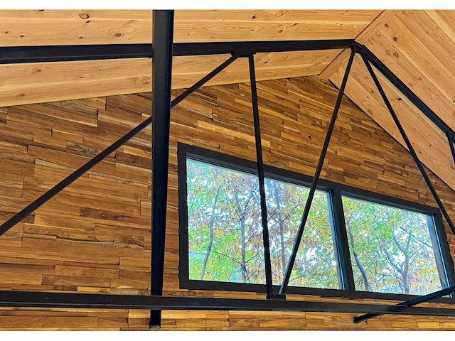 11,2 m2 teak wandbekleding - afbeelding 2 van  2