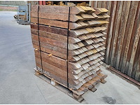 115 x azobe paal 80 x 80mm met punt , lengte 100cm - afbeelding 1 van  4