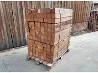 115 x azobe paal 80 x 80mm met punt , lengte 100cm - afbeelding 4 van  4