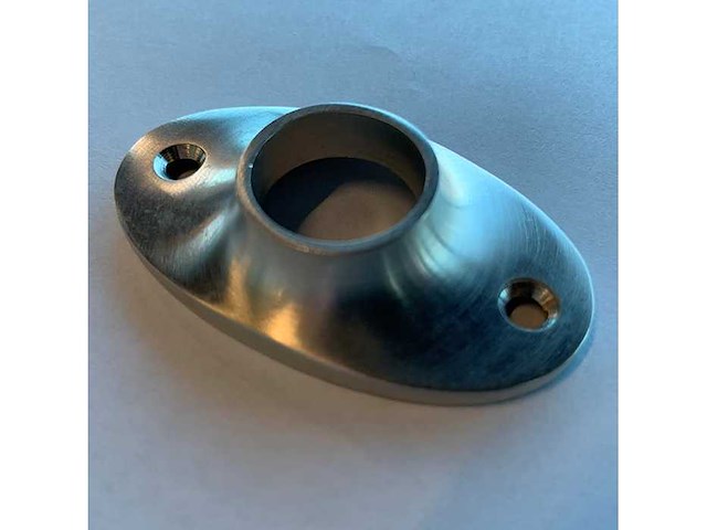 (115x) set rozetten - nikkel mat - 56x33 mm - afbeelding 1 van  1