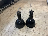 11604a emaille hanglampen (2x) - afbeelding 1 van  6