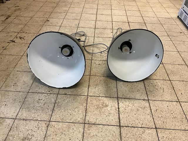 11604a emaille hanglampen (2x) - afbeelding 4 van  6