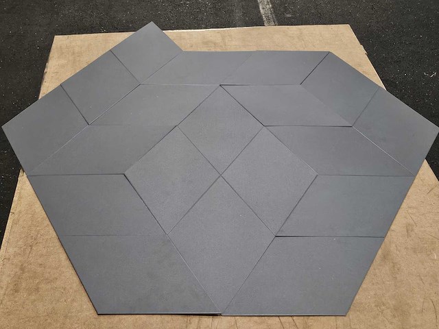 117 m2 pvc dryback tegel - 390 x 225 x 2,5 mm - afbeelding 1 van  1