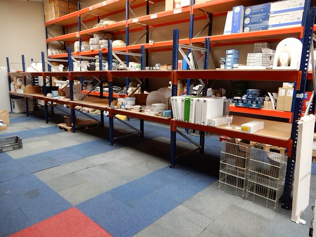 11,72mtr palletstelling, oranje/blauw - afbeelding 1 van  4