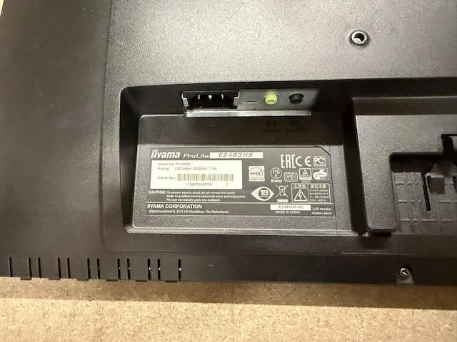 11x beeldschermen / monitoren, diverse merken en types o.a. iiyama - afbeelding 6 van  15