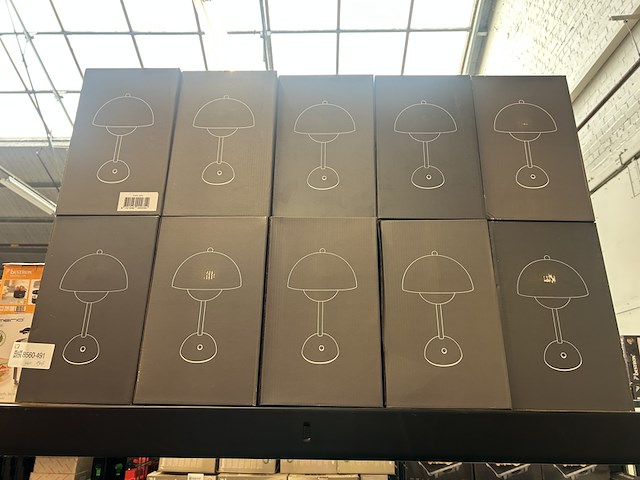 11x design tafellamp verschillende kleuren wit licht, dimbaar en oplaadbaar usb-c, grijs - afbeelding 3 van  5