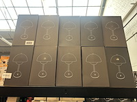 11x design tafellamp verschillende kleuren wit licht, dimbaar en oplaadbaar usb-c, grijs - afbeelding 3 van  5