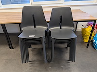 11x kunststof kantinestoel tenstai - afbeelding 2 van  6