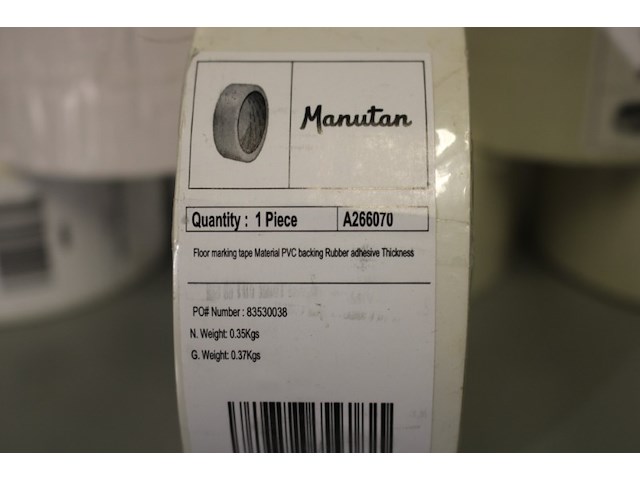11x manutan vloermarkeringstape wit - afbeelding 6 van  7