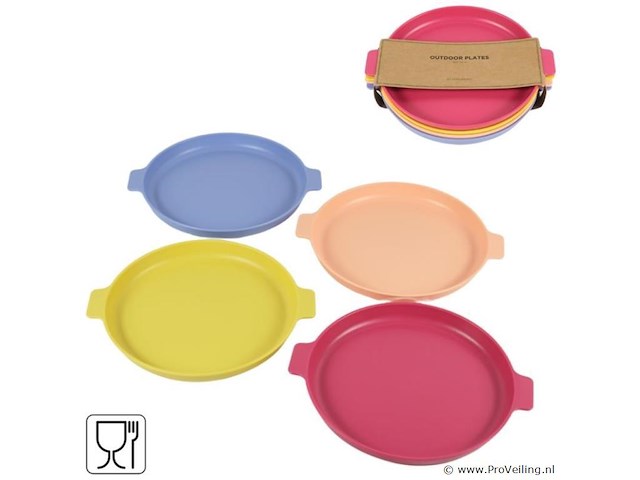 12-delige set borden en bekers - afbeelding 2 van  3