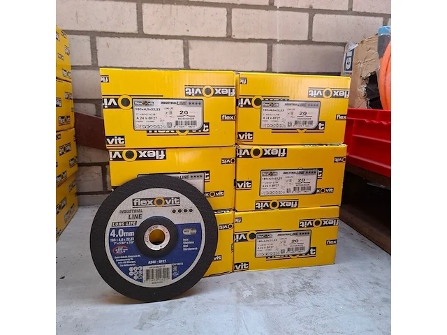 12 doos a 20 stuks combinatieschijf flexovit, 180x4,0x22,23 - afbeelding 1 van  4