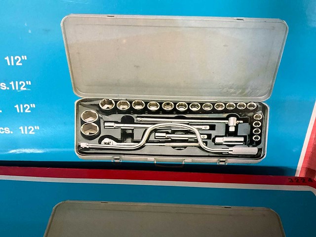 1/2” doppensleutelset (2x) - afbeelding 2 van  3